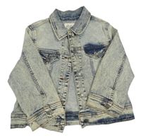 Světlemodro-smetanová riflová bunda 