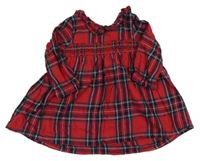 Červeno-tmavomodro-zelené kostkované šaty George