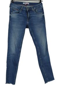Dámské modré skinny kotníkové rifle Tommy Hilfiger