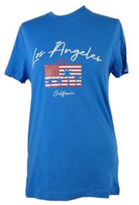 Pánské modré tričko s vlajkou Primark