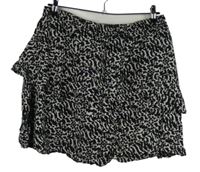 Dámská černo-bílá vzorovaná sukně s volánky Aware 