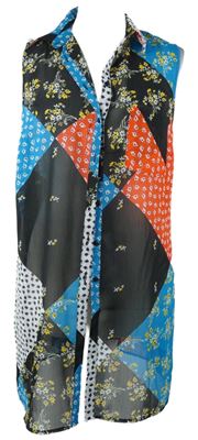 Dámská barevná vzorovaná žoržetová halenka Papaya 