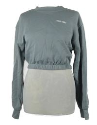 Nové - Dámská šedá crop mikina s potiskem H&M