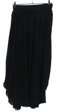 Dámská černá šifonová dlouhá sukně 