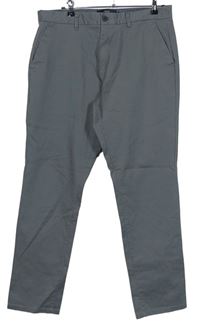 Pánské šedé plátěné chino kalhoty zn. Next vel. 36R