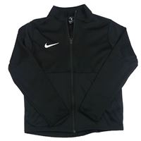Černá sportovní funkční propínací mikina s logem Nike