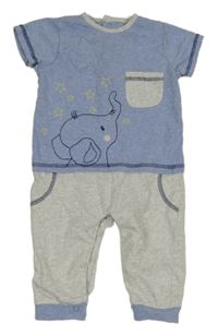 Světlemodro-šedý overal se sloníkem TU 