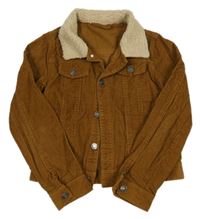 Hnědá manšestrová bunda