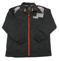 Nové - Černá šusťáková sportovní bunda s písmeny