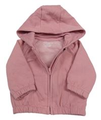 Růžová propínací mikina s kapucí Primark