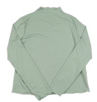 Světlezelené žebrované sportovní triko Shein