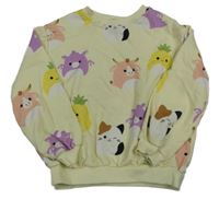 Žlutá mikina s obrázky H&M