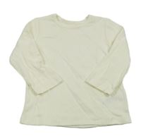 Smetanové žebrované triko George