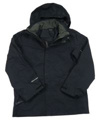 Černá šusťáková sportovní funkční jarní bunda s kapucí Karrimor