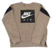 Hnědá mikina s logem Nike 