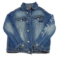 Modrá riflová bunda s nápisem S. Oliver 