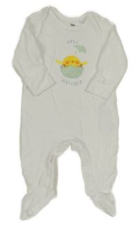 Bílý overal s kuřátkem Bluezoo