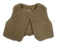 Hnědá huňatá podšitá vesta M&S