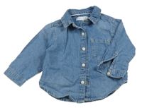 Modrá lehká riflová košile Zara