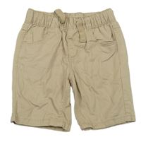 Béžové plátěné kraťasy Topolino