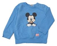 Modrá mikina s Mickeym Disney