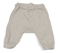 Světlebéžové baggy tepláky H&M