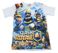 Bílé tričko Clash Royale