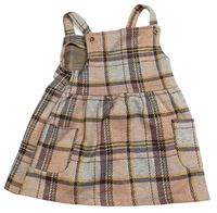 Růžovo-barevné kostkované šaty zn.Primark