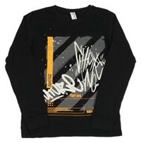 Černé triko s nápisem Chapter Young