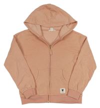 Světlerůžová propínací mikina s kapucí H&M