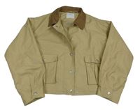 Béžová plátěná podšitá crop bunda Primark