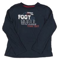 Tmavomodré triko s nápisem Pepperts!