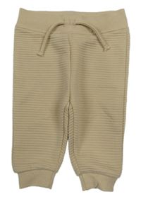 Béžové žebrované tepláky Primark