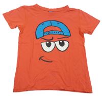 Červené tričko s potiskem Dopodopo