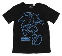 Černé tričko se Sonicem H&M