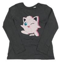 Šedé triko s Pokémonem H&M