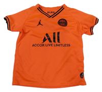 Neonově oranžový funkční fotbalový dres Paris Saint Germain Nike Jordan