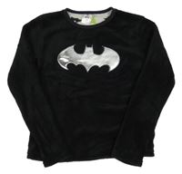Černá plyšová mikina s Batmanem 