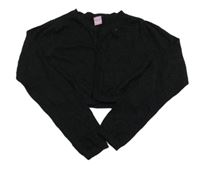 Černé propínací svetrové bolérko se třpytkami dopodopo