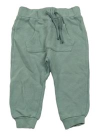 Khaki žebrované tepláky s kapsou KOTON baby