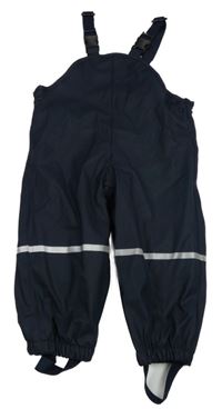 Tmavomodré nepromokavé laclové podšité kalhoty lupilu