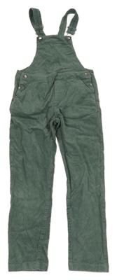 Khaki manšestrové laclové kalhoty MANOR