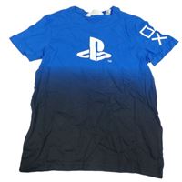 Cobaltově modro-tmavomodré tričko s logem - PlayStation H&M