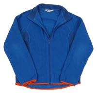 Modro-petrolejová fleecová propínací mikina H&M