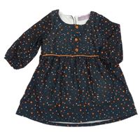 Černé vzorované šaty P'tit Mome