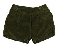 Khaki manšestrové kraťasy M&S