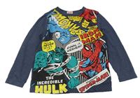 Tmavomodro-barevné triko s Avengers Marvel