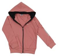 Starorůžová sportovní propínací mikina s kapucí Nike