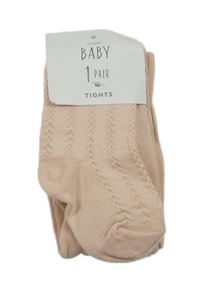 Nové - Starorůžové vzorované punčocháče George