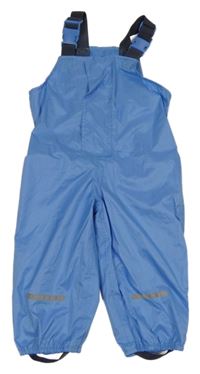 Modré šusťákové nepromokavé laclové kalhoty Impidimpi